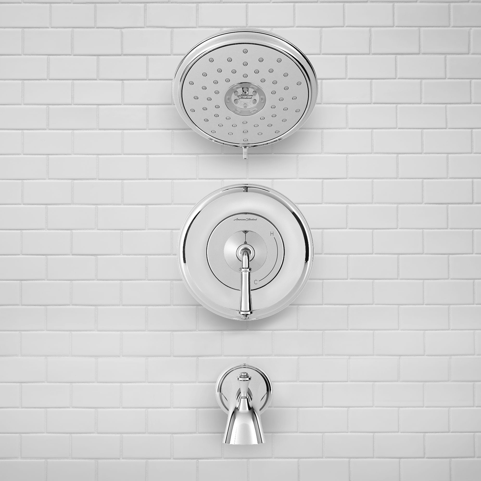 Delancey 18 gpm 68 L min Tub and Shower Trim Kit With Water Saving 4 Function Showerhead and Lever Handle CHROME